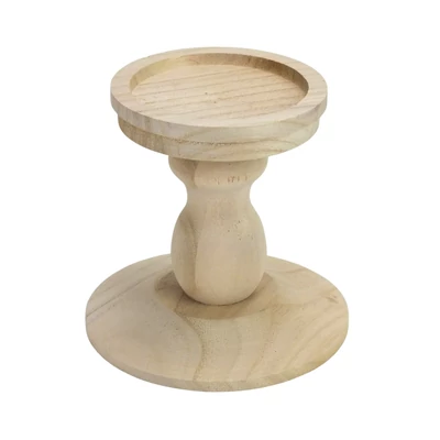 Natúr fa gyertyatartó Dali 12cm