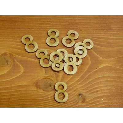 Natúr fa - Számok 8-as 3cm 
