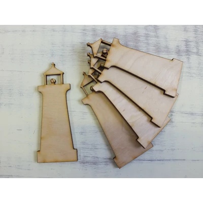 Natúr fa - Világítótorony 9cm 