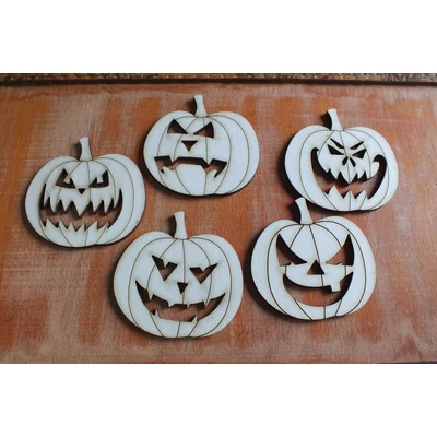 Natúr fa - Halloween tökök vegyes 5cm 