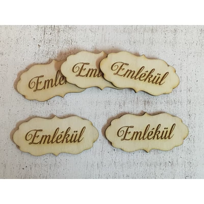 Natúr fa - "Emlékül" fodros tábla 