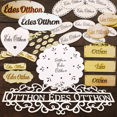 Édes Otthon tábla  kreatív fa dekor több méretben