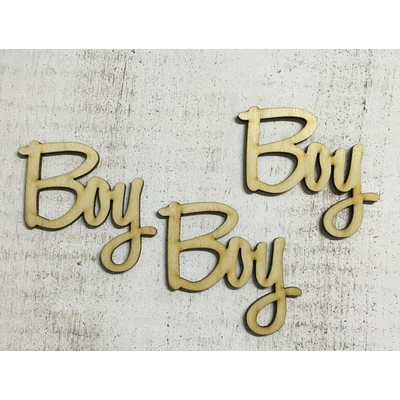 Natúr fa - "Boy" felirat  