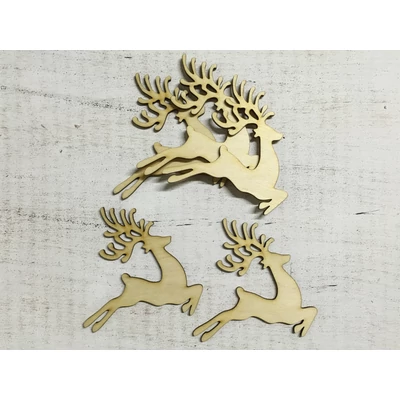 Natúr fa - Ugró szarvas 10cm