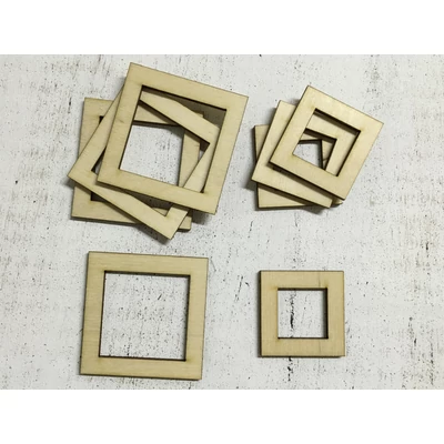 Natúr fa - Kocka keret  8db/csomag