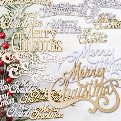 Fa Merry Christmas felirat több színben és méretben
