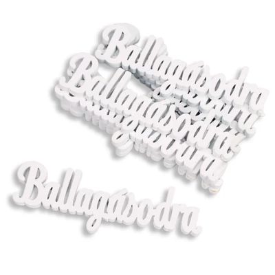 Fehér "Ballagásodra" felirat 10cm 8db/csomag