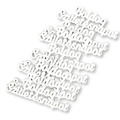 Natúr fa Boldog születésnapot felirat fehér