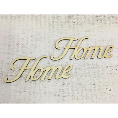 Natúr fa - "Home" felirat írott 14,5cm 