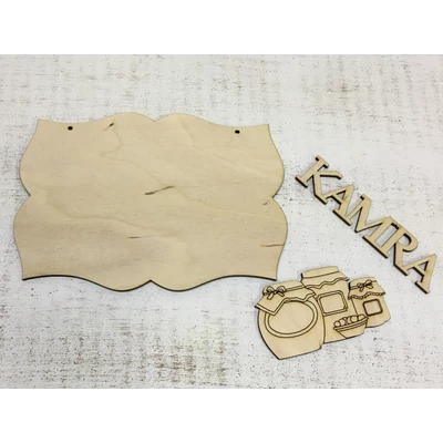 Natúr fa - Kamra tábla 19x13,5cm