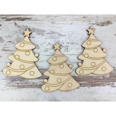 Natúr fa -  Díszes fenyőfa 10cm 