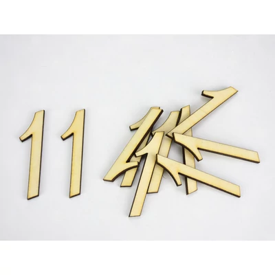 Natúr fa - Írott szám 5cm 