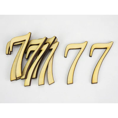 Natúr fa - Írott szám 5cm 