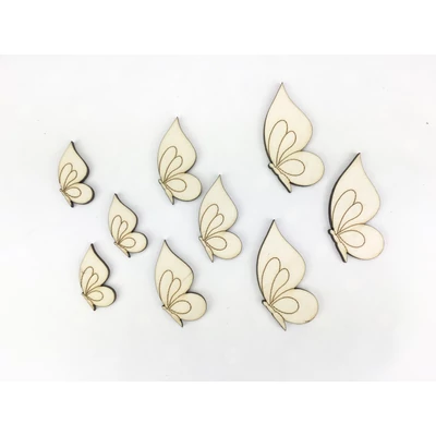 Natúr fa - Íves szárnyú lepke 3 mérteben 