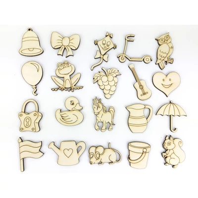 Natúr fa - Erdei állatok 10cm 