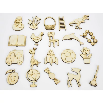 Natúr fa - Erdei állatok 10cm 