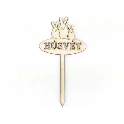 Natúr fa - Beszúrós nyuszi család 