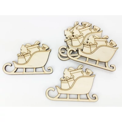 Natúr fa - Szánkó ajándékokkal