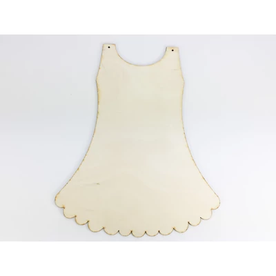 Natúr fa - Bébi kislány ruha 24x30cm