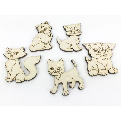 Natúr fa - Cica szett 5db/csomag