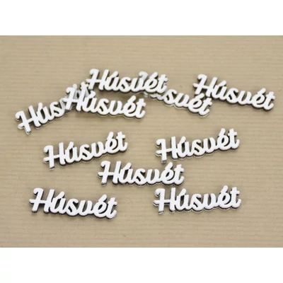 &amp;quot;Húsvét&amp;quot; felirat fehér 1x4cm 10db/csomag
