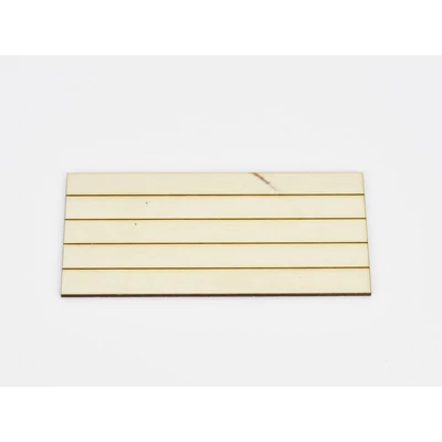 Natúr fa - Csíkos tábla kicsi 7x14,5cm