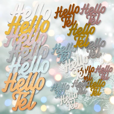 &amp;quot;Hello Tél&amp;quot; felirat több színben és méretben dekorációhoz