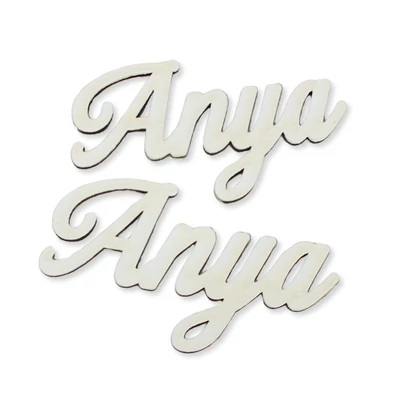 Natúr fa - Anya felirat 10cm 5db/csomag
