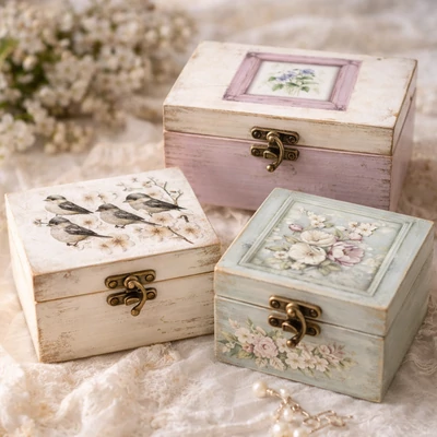 Rizspapír decoupage-hoz kismadár virágzó ágak A4