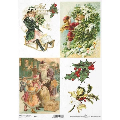 Karácsonyi rizspapír A4