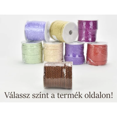Sodrott zsinór - több színben