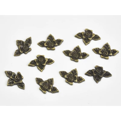 Fém rózsadísz 10db/csomag