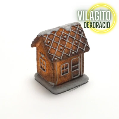 Világítós mézeskalács házikó 1db