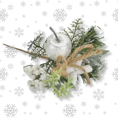 Téli pick - Köteles csilllámos ág almával