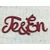 &quot;Te&amp;Én&quot; felirat meggypiros