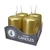 Gyertya adventi kicsi ARANY 4db/cs