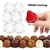 Bonbon tartó félgömb pálcázható opálos 4cm 100db/csomag
