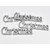 Christmas felirat ezüst 15cm 4db/csomag