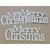 Fa - &quot;Merry Christmas&quot; felirat koszorúra fehér 21cm 3db/csomag