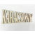 Natúr fa - &quot;KARÁCSONY&quot; trapéz felirat 15cm