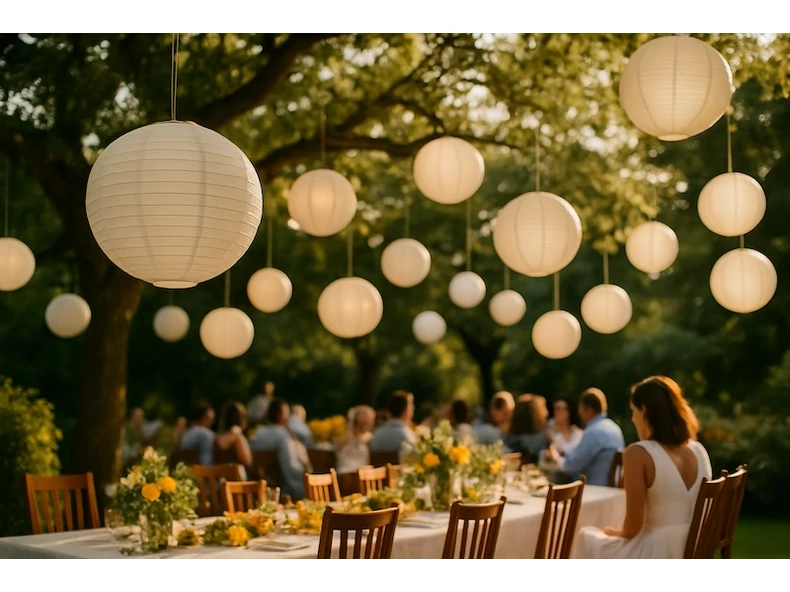 Papírlampion az esküvői dekoráció új sztárja – így tedd különlegessé a nagy napot