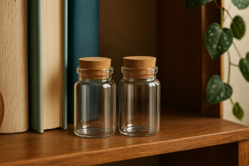 Kreatív dekor üvegcse otthonra