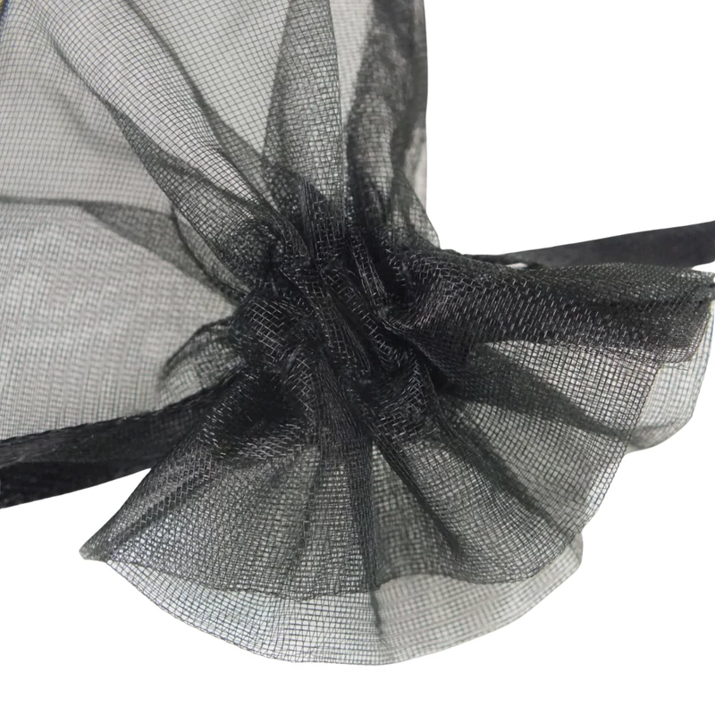 Organza tasak fekete 12db/cs