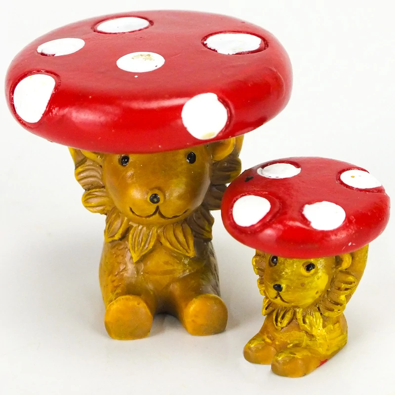 Mini gomba asztalka és szék 2db/cs - piros - KIFUTÓ