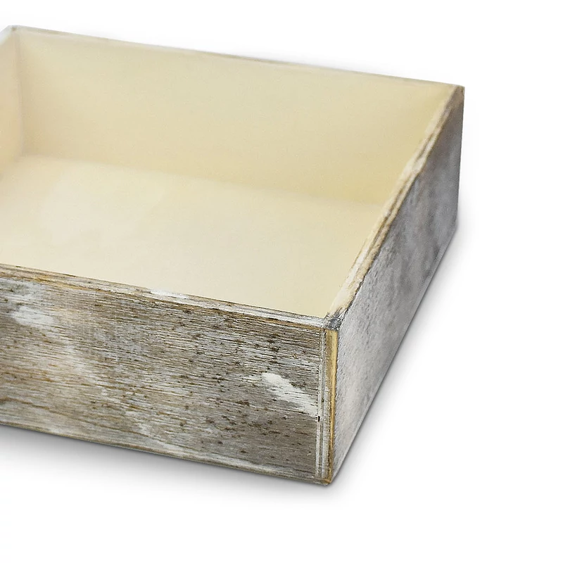 Dekotál szürkésbarna négyzet 20x20cm