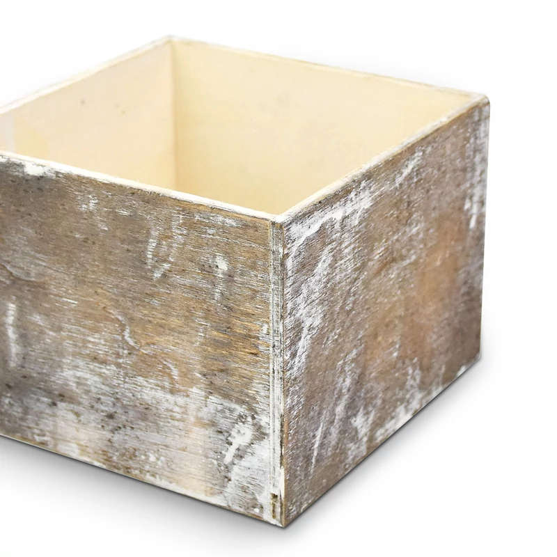 Dekoláda szürkésbarna koptatott kocka 16x16cm