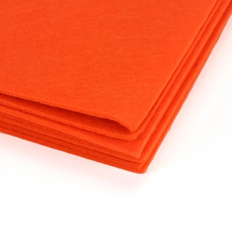 Barkácsfilc, filc lapok 2mm 10db/csomag - Narancs