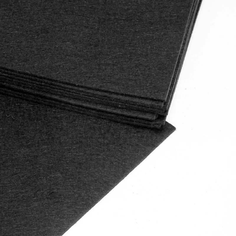 Barkácsfilc, filc lapok 2mm 10db/csomag - Fekete