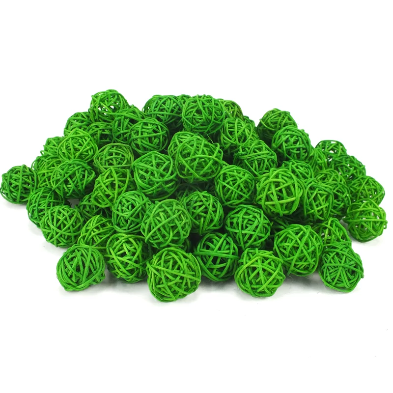 Vessző gömb zöld 3cm 100db/csomag