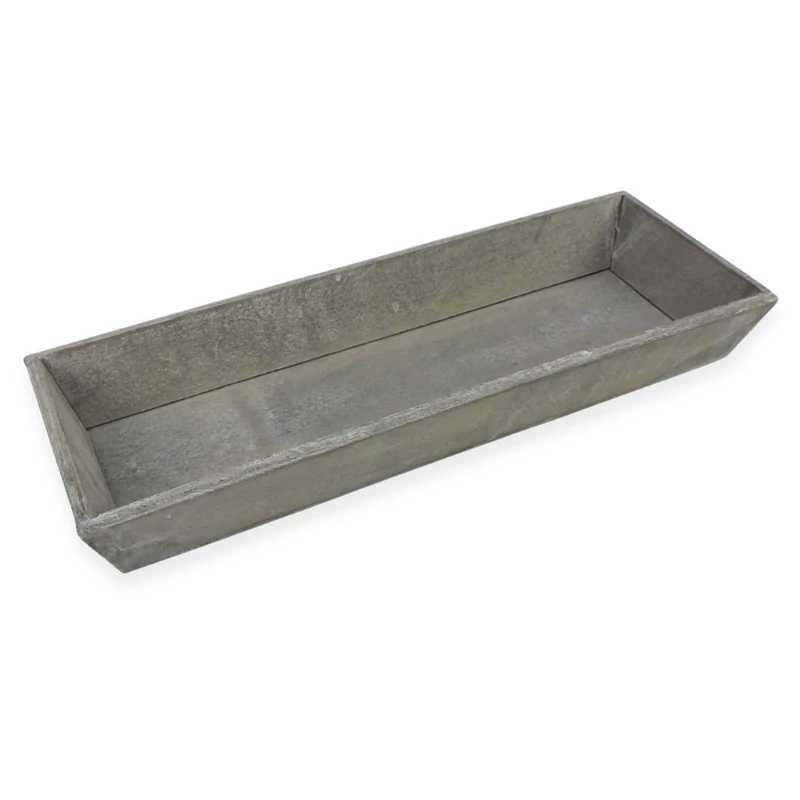 Antik szürke fa tálca 46x16cm